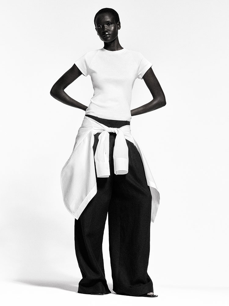 スリムフィット コットンTシャツ